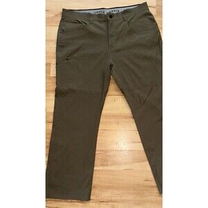 Orvis Pants Chino Mens 38x28 Lightweight Stretch Water Repellent Green EUC Read